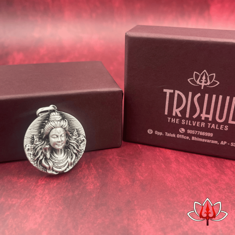 Lord shiva Silver Pendant