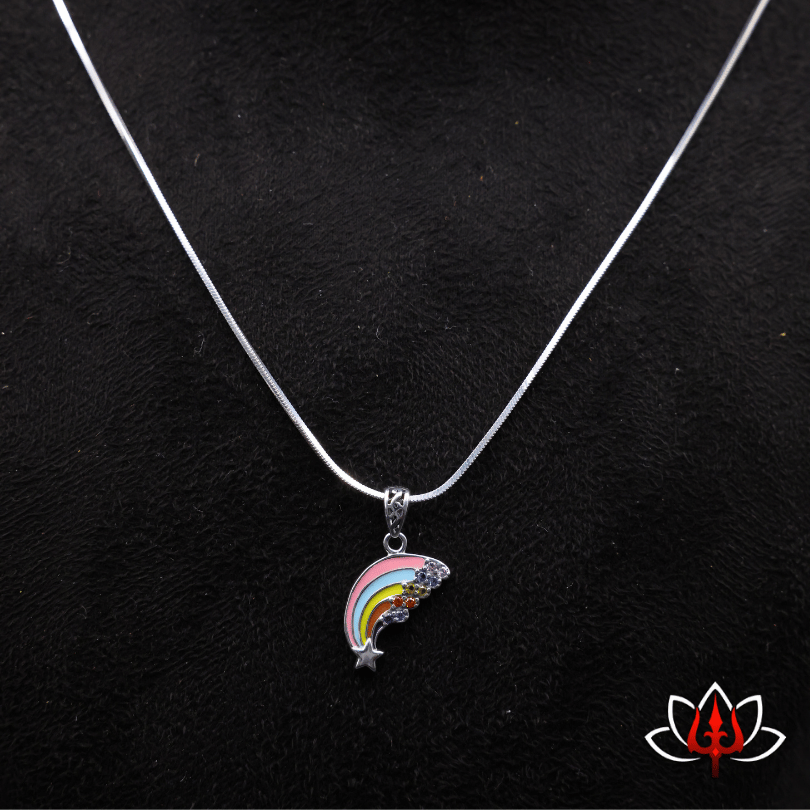 Vibrant Enamel-Painted Silver pendants – Quirky & Stylish