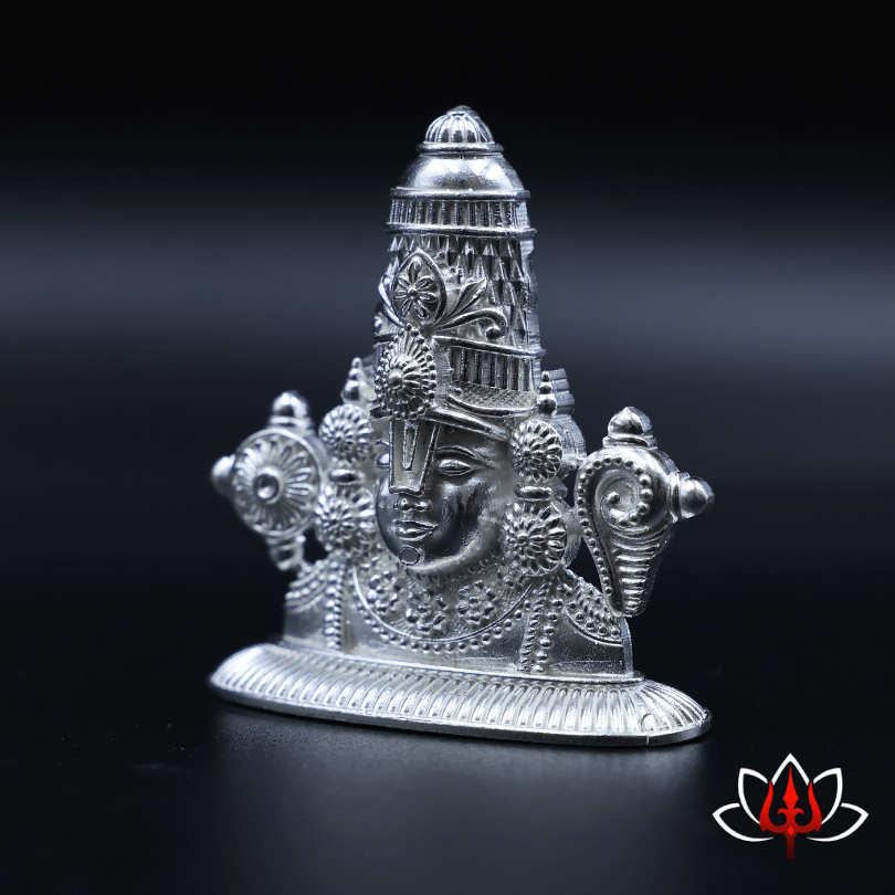 Divine Pure Silver Tirupati Balaji Idol