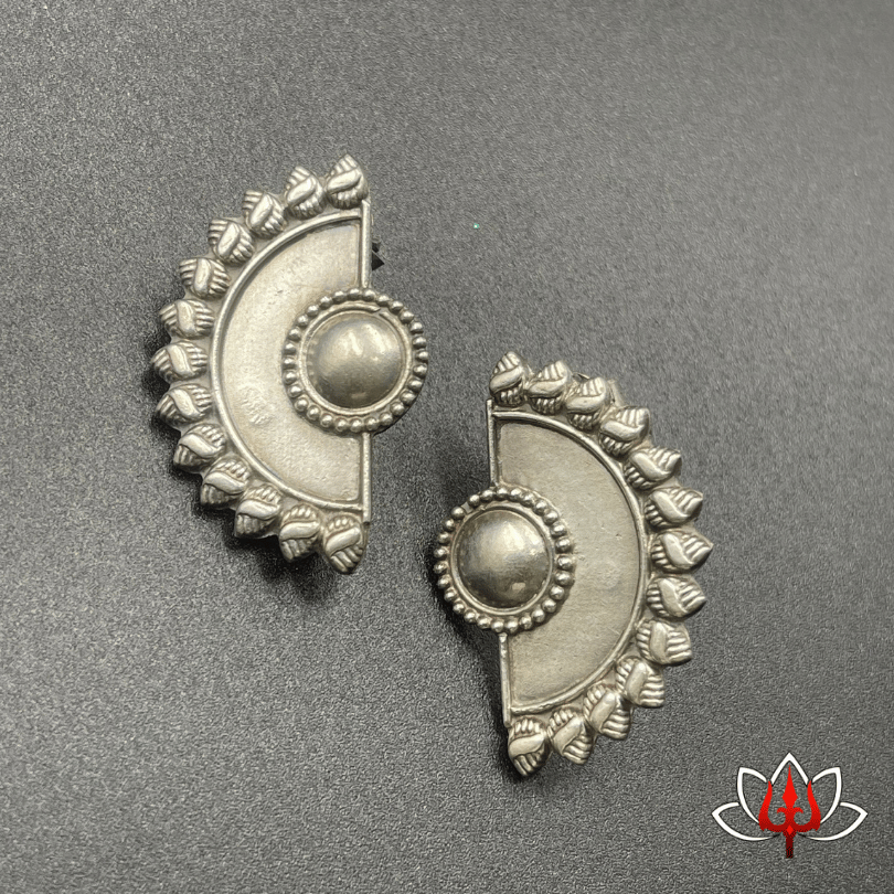 Bold Crescent Shield Earrings