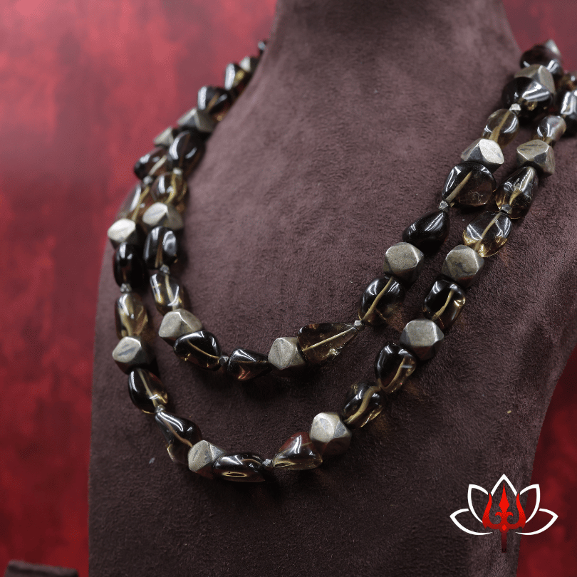 Rustic Elegance Silver & Bead Necklace
