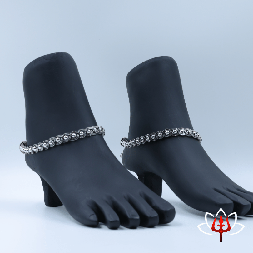 Antique silver anklets/payal
