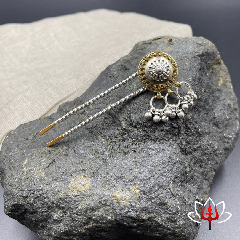 Elegant Silver Hair Bun Pin
