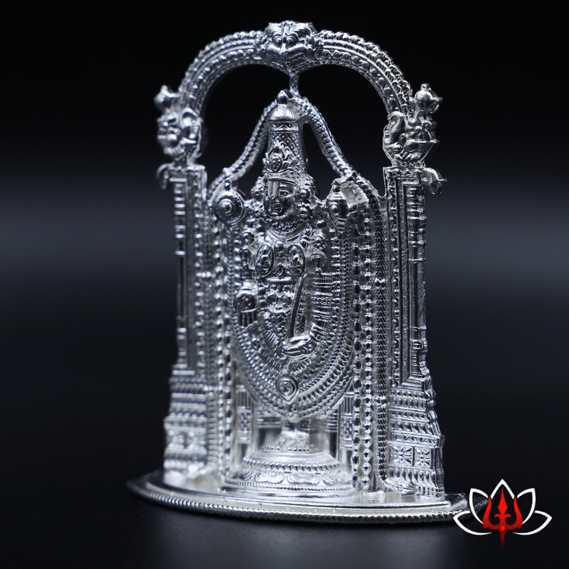 Magnificent Pure Silver Tirupati Balaji Idol