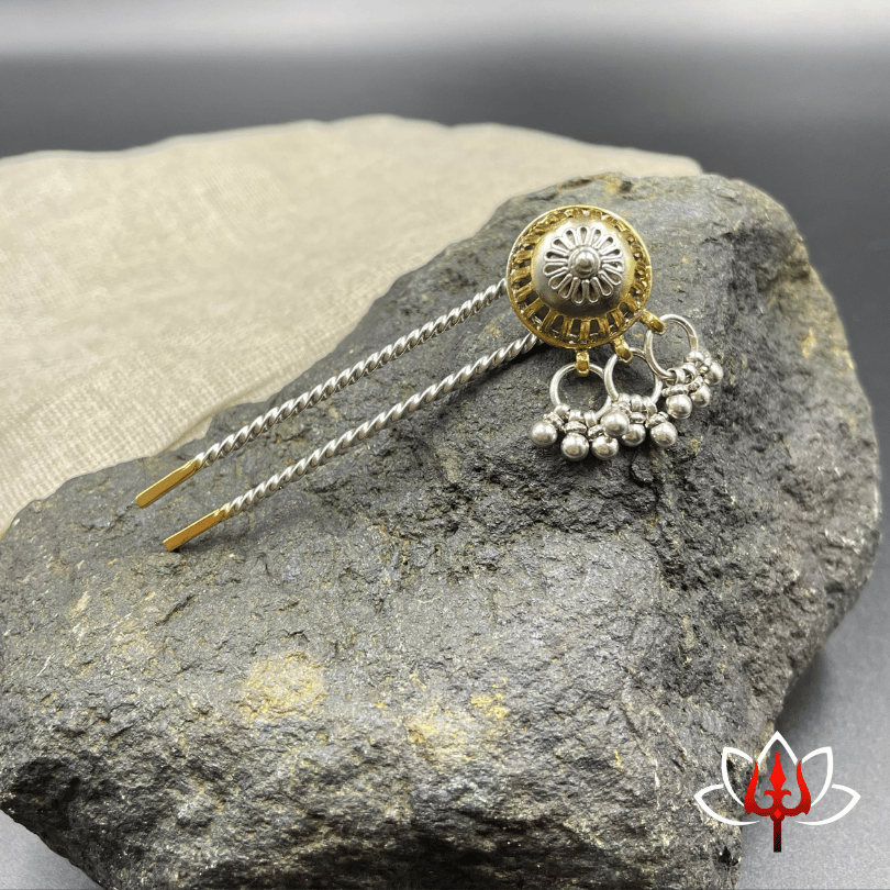 Elegant Silver Hair Bun Pin