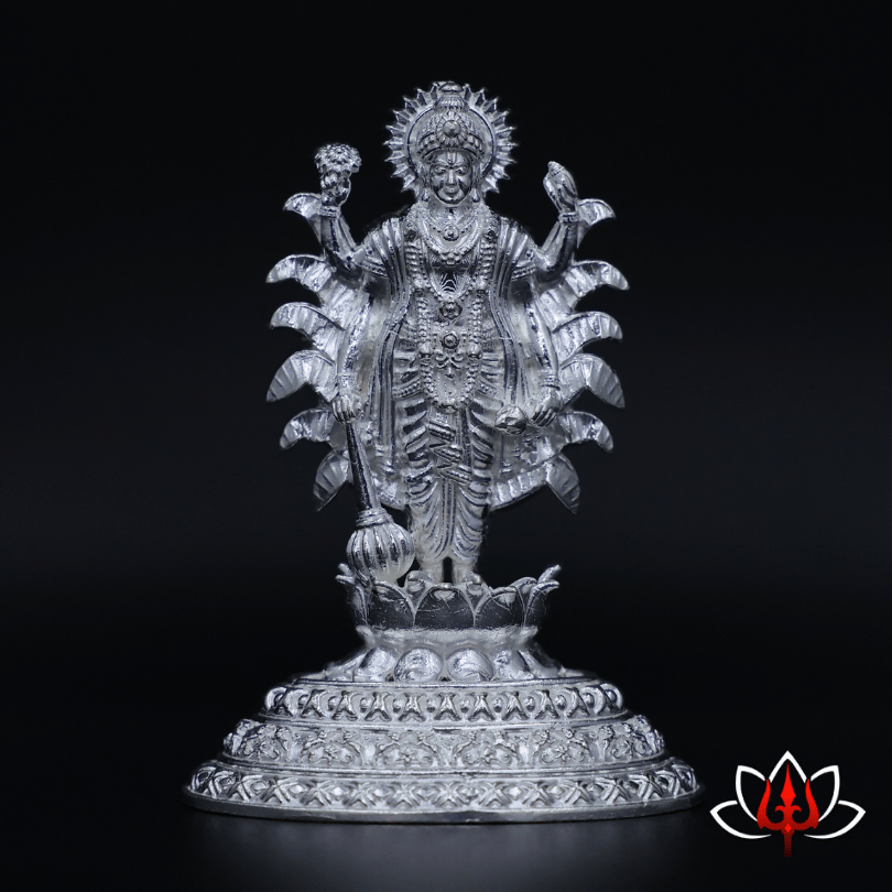 Divine Silver Satyanarayana Swami Idol – Embodiment of Truth and Prosperity